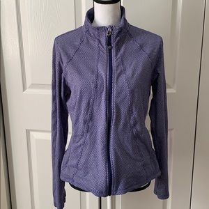 Athleta Hope Jacket Purple Zip Up